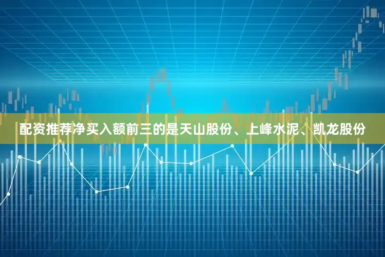 配资推荐净买入额前三的是天山股份、上峰水泥、凯龙股份